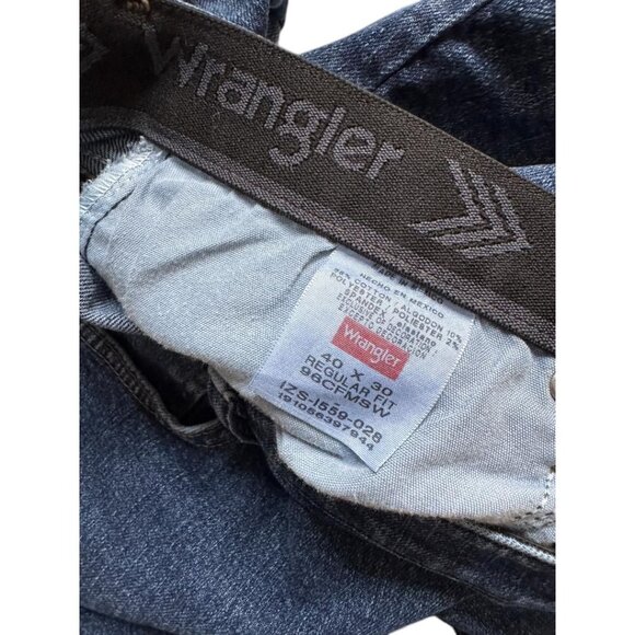 Wrangler Mens Regular Fit Blue Denim Jeans Size 40x30 New w/o tags - Picture 3 of 4